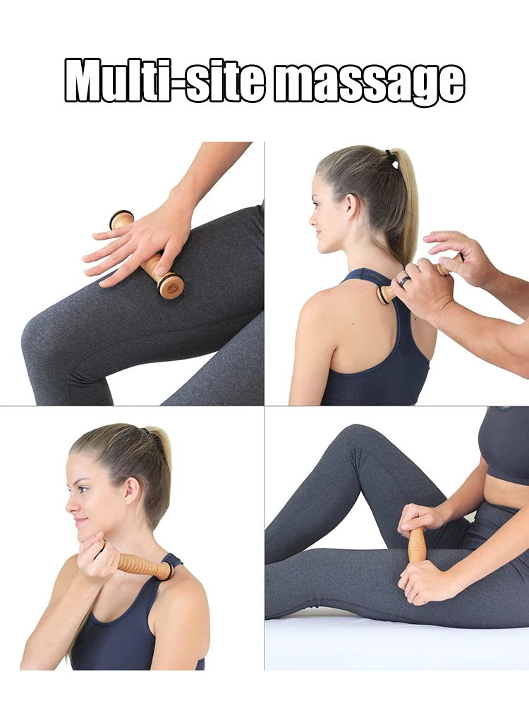 Wooden Massager Body Back Wooden Foot Roller, Foot Massager for Plantar Fasciitis, Stress Relief, Relaxation - Image 13