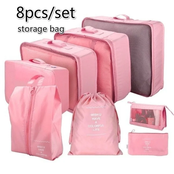 8PCS/Set Organizer Bags for Travel Organizer Bags Accessories Luggage Suitcase Organizer Waterproof Wash Bag Clothes Storage - Image 11