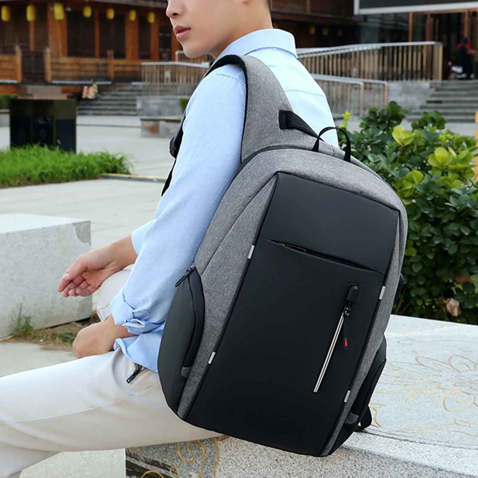 Laptop Backpack For 17 Inch Laptop Bag With USB Port Fashion Waterproof Backpacks One Bag for All Outings, for Men & Women - Image 5