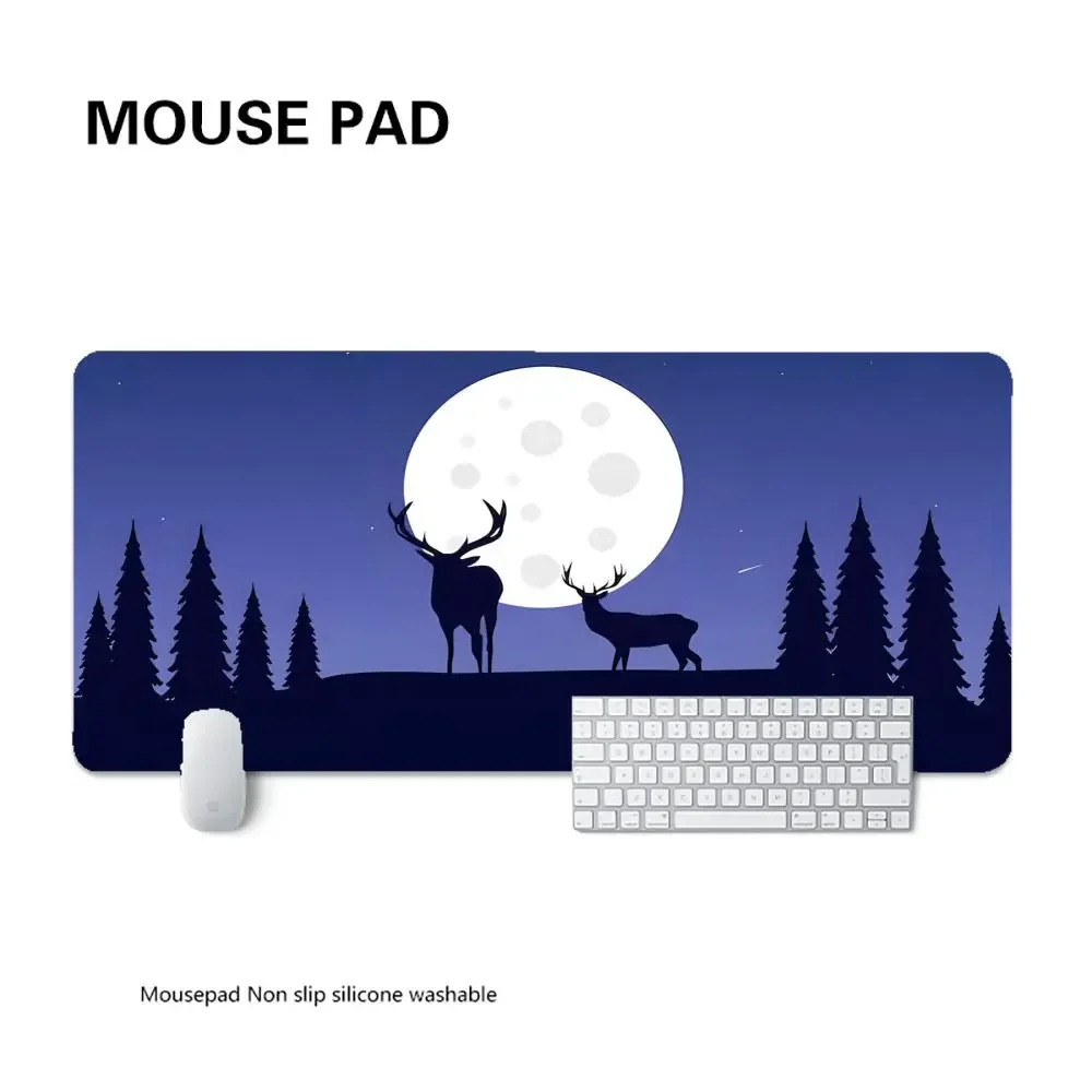 Forest Table mat for work desk Aesthetic desk mat Mouse Gamer mouse mat Mouse mat XXL Keyboard mat Minimalist desk mat Pad - Image 16