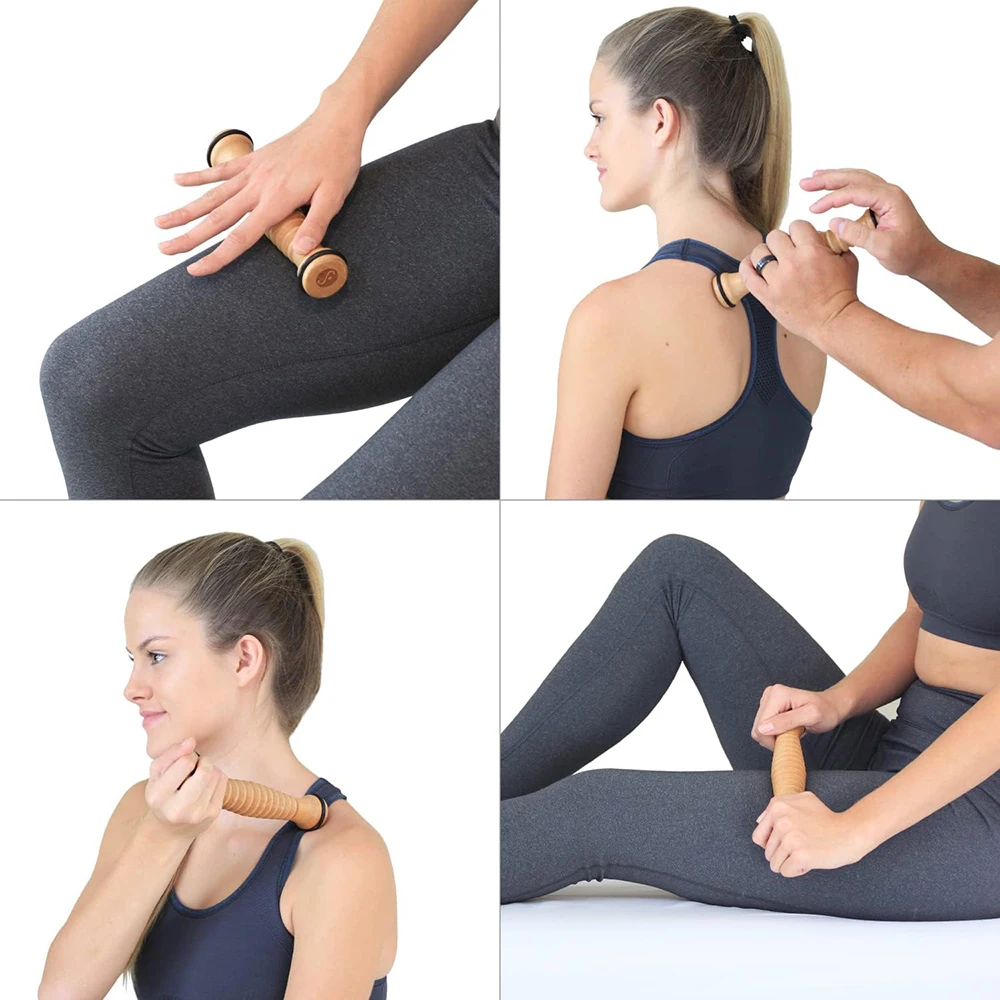 Wooden Massager Body Back Wooden Foot Roller, Foot Massager for Plantar Fasciitis, Stress Relief, Relaxation - Image 4