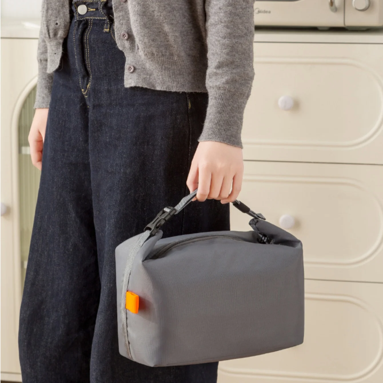 Lunch Bag Insulated Lunch Box, Small Leakproof Cooler Food Lunch Containers Reusable High Capacity Bags for Work, Travel - Image 3