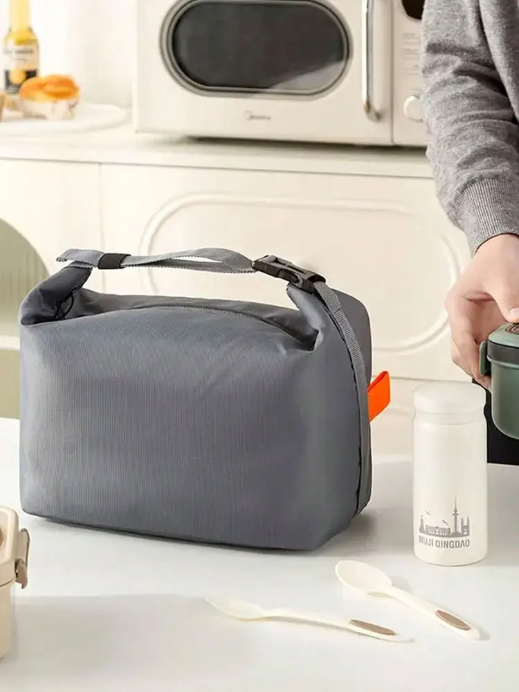 Lunch Bag Insulated Lunch Box, Small Leakproof Cooler Food Lunch Containers Reusable High Capacity Bags for Work, Travel - Image 14