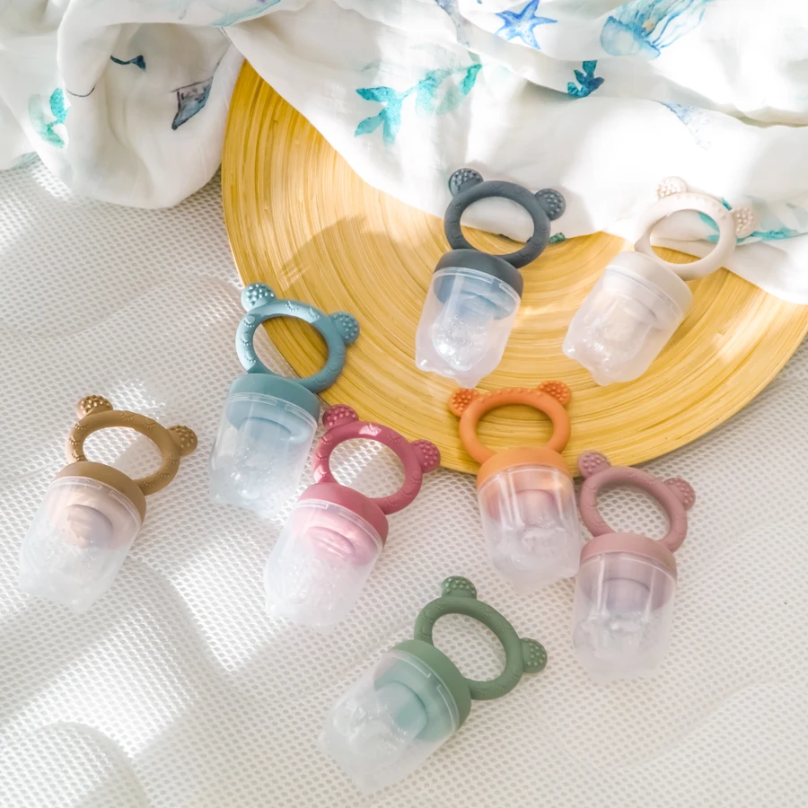 Baby Pacifier Fruit Feeder With Cover Silicone Newborn Nipple Fresh Fruit Food Vegetable Feeding Soother Baby Teether Toys - Image 2