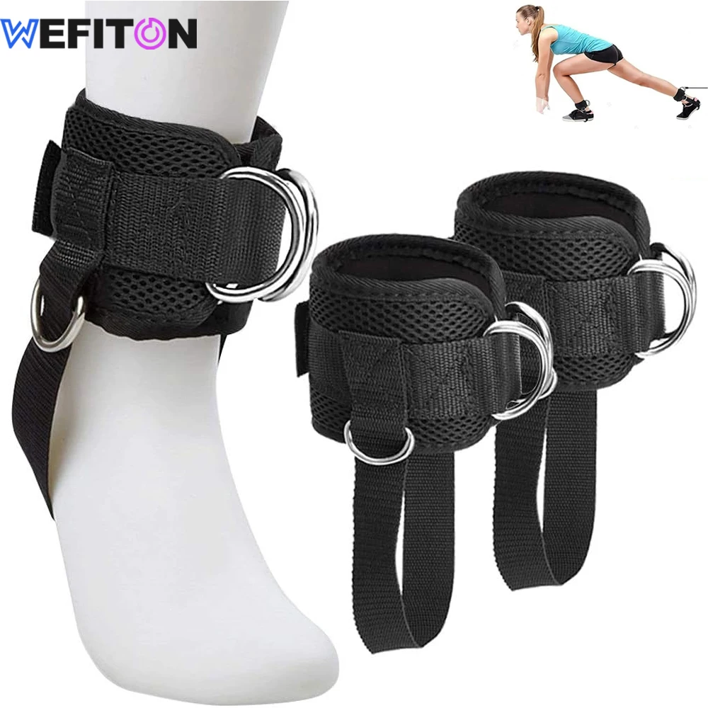 1PCS/2PCS Ankle Straps for Cable Machines Kickbacks - Adjustable Comfort Ankle Cable Attachments for Gym Ankle Cuff Women Men