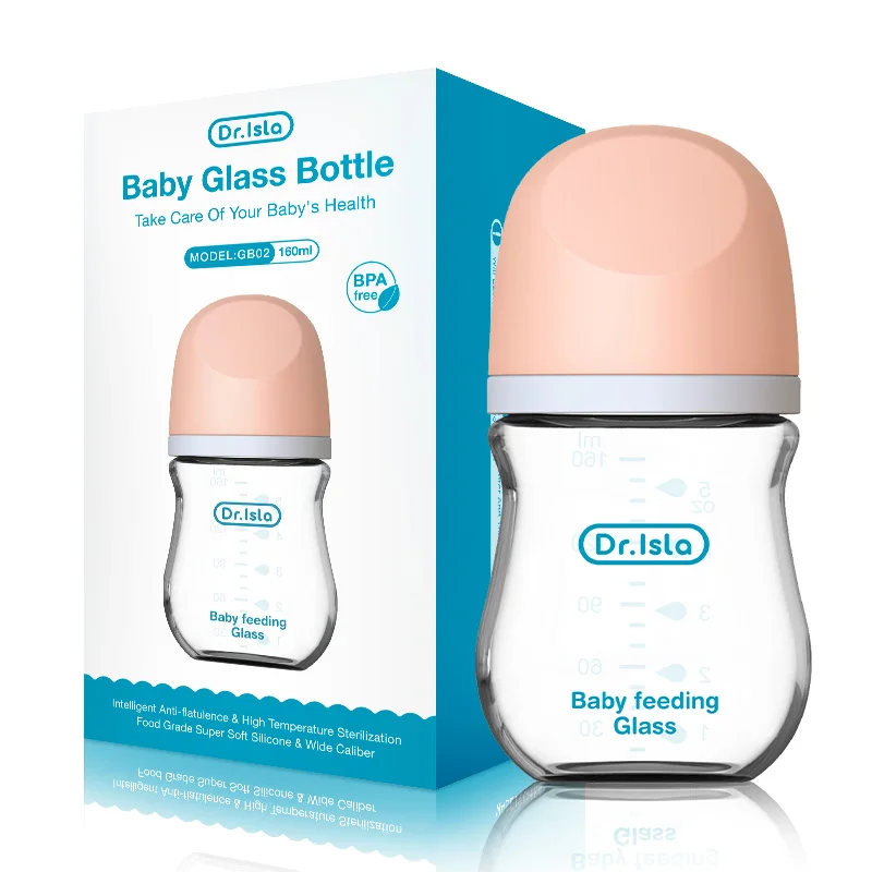 1PCS Newborn Feeding Bottles 90ML/160ML Baby Bottle Glass Bottles Anti-flatulence Milk Feeding Bottles Infant BPA free - Image 9