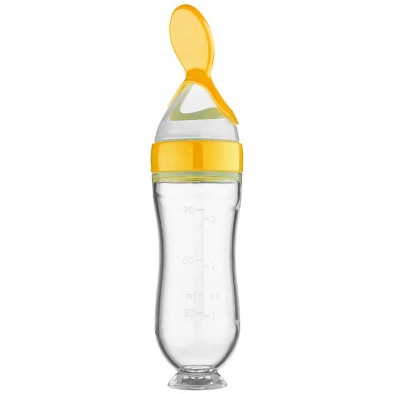 Baby Silicone Squeezing Feeding Bottle Newborn Baby Training Spoon Infant Cereal Food Supplement Feeder Bbay Safe Tableware - Image 7
