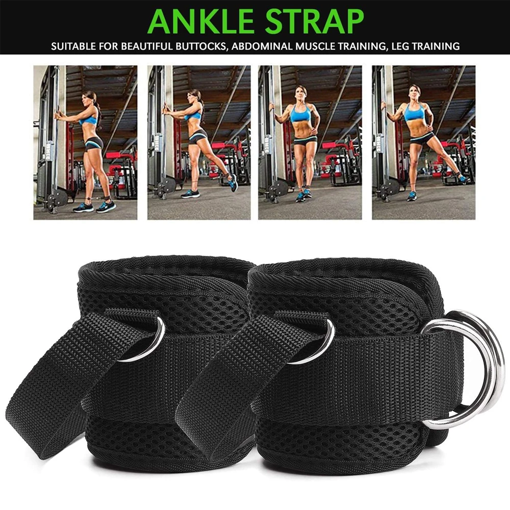1PCS/2PCS Ankle Straps for Cable Machines Kickbacks - Adjustable Comfort Ankle Cable Attachments for Gym Ankle Cuff Women Men - Image 18