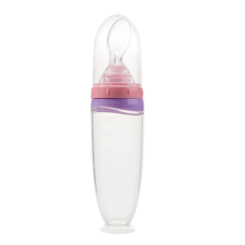 120 ml/4oz Infant Baby Liquid Silicone Food Squeeze Feeder | Fruit Puree & Rice Paste Dispenser | Detachable Spoon - Image 9