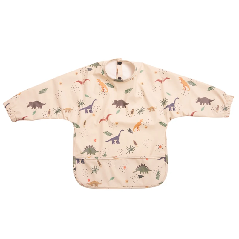 Waterproof Newborn Baby Bibs Children's Painting Smock Bib with Long Sleeves for Boys Girls Easy Clean Feeding Apron Baby Stuff - Image 26