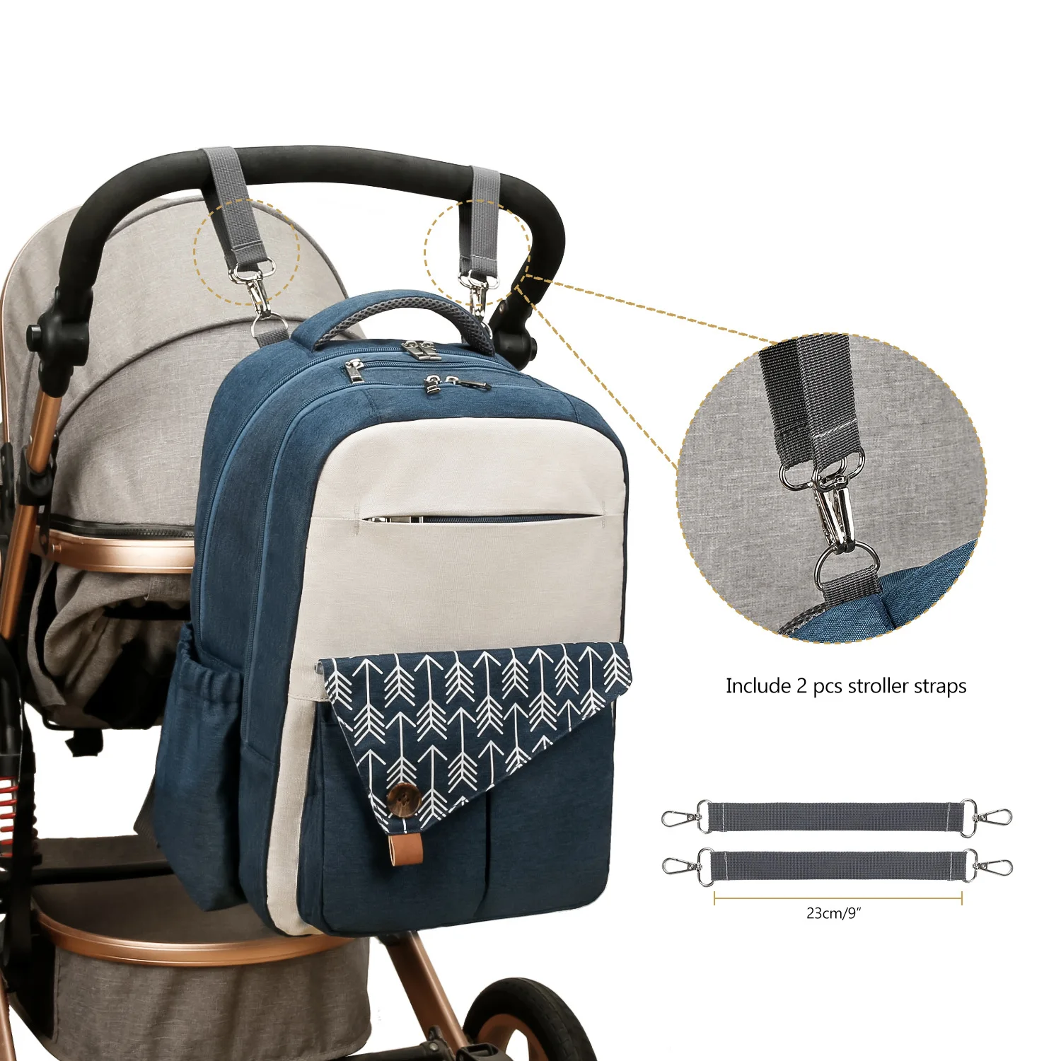 Diaper Bag Backpack,Baby diaper bag, multifunctional water-repellent travel backpack large diaper bag backpack - Image 17