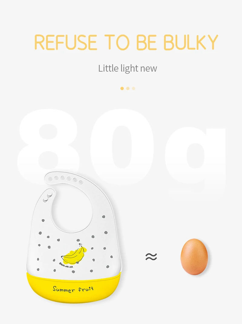 Silicone Baby Bib Waterproof Saliva Dripping Banana Bibs Cartoon Newborn Feeding Soft Aprons Baby Adjustable Burp Scarf - Image 22