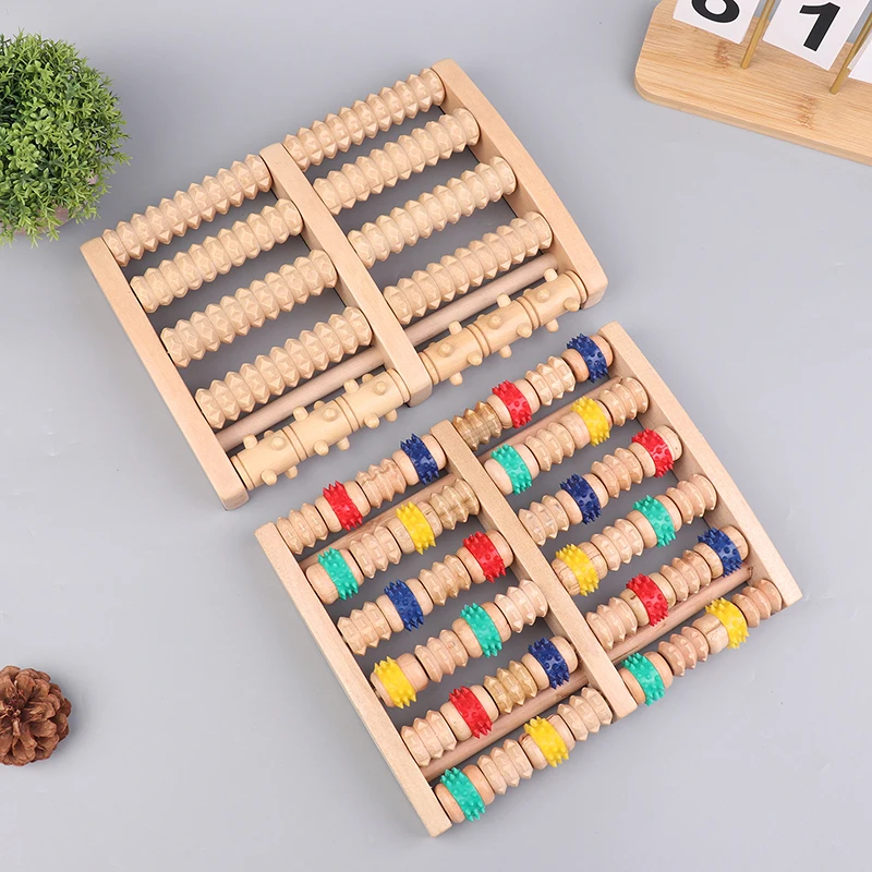 Wooden Foot Massager,5/6/7/8 Row Roller Massager Multi-Point Foot Therapy Rubbing Massage Promote The Circulation Of Blood - Image 17